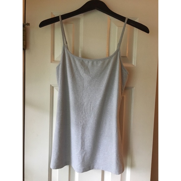 2 for 1 Express Blue & Silver Blouse & Silver Cami - Picture 5 of 7